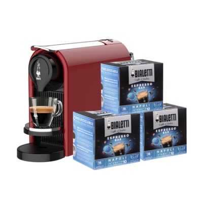 Bialetti - ekspres kapsułkowy Gioia Plus - Czerwony + 48szt kapsułek NAPOLI - zdjęcie 1