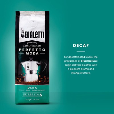 Bialetti - kawa mielona bezkofeinowa Perfetto Moka Deka 250 g - zdjęcie 3