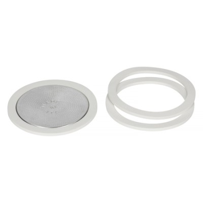 Bialetti - Uszczelka (3 szt.) + sitko do kawiarek aluminiowych Bialetti 12tz - zdjęcie 2