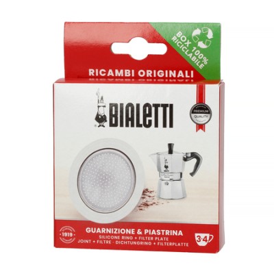 Bialetti - Uszczelka + sitko do kawiarek Bialetti Moka Induction 3-4tz - zdjęcie 1
