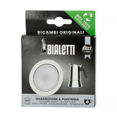 Bialetti - Uszczelka + sitko do kawiarek stalowych Bialetti 4tz - zdjęcie 1