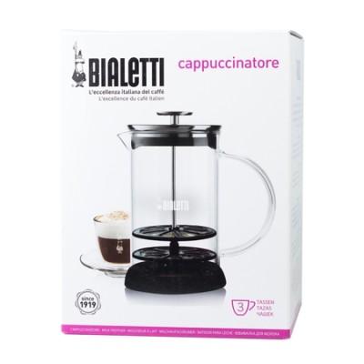 Bialetti Cappuccinatore Vetro 6tz - ręczny spieniacz do mleka 330ml - zdjęcie 2