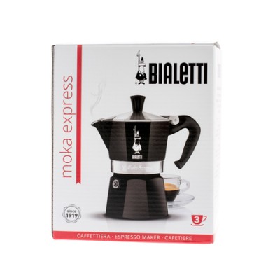 Bialetti kawiarka Moka Express 3tz czarna - zdjęcie 2