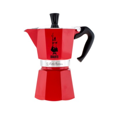 Bialetti kawiarka Moka Express 6tz czerwona - zdjęcie 1