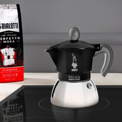 Bialetti kawiarka New Moka Induction 2tz czarna - zdjęcie 3