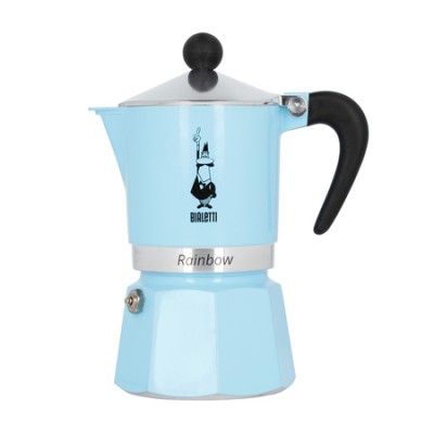 Bialetti kawiarka Rainbow 3tz błękitna - zdjęcie 1