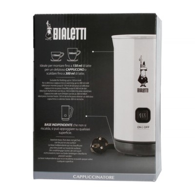 Bialetti Milk Frother MKF02 Bianco - Elektryczny spieniacz do mleka Biały - zdjęcie 5