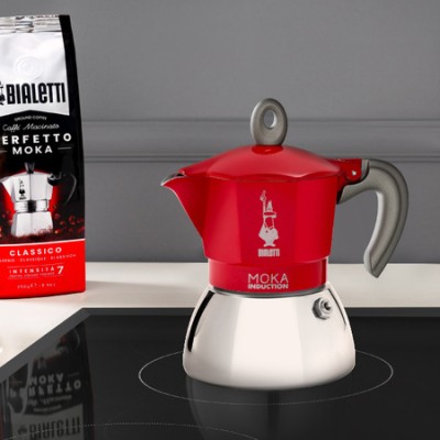 Bialetti New Moka Induction 4tz Czerwona - zdjęcie 3