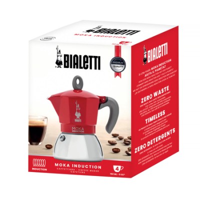 Bialetti New Moka Induction 4tz Czerwona - zdjęcie 4